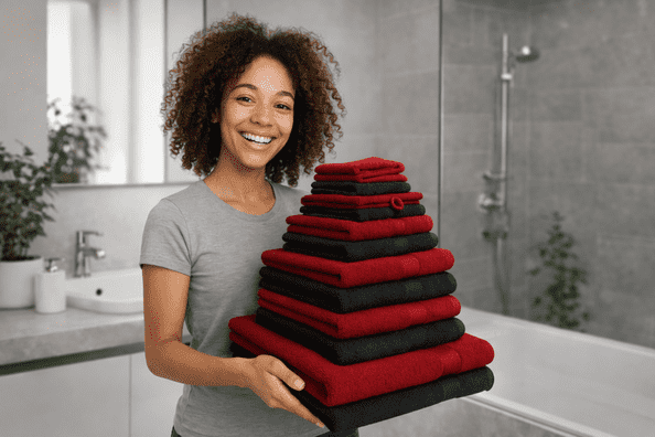 betz-handtuch-set-premium-12-teilig-100-baumwolle-2-duschtuecher-4-handtuecher-2-gaestetuecher-2-seiftuecher-2-waschhandschuhe-weiche-frottee-handtuecher-470g-m-farbe-rubinrot-graphit